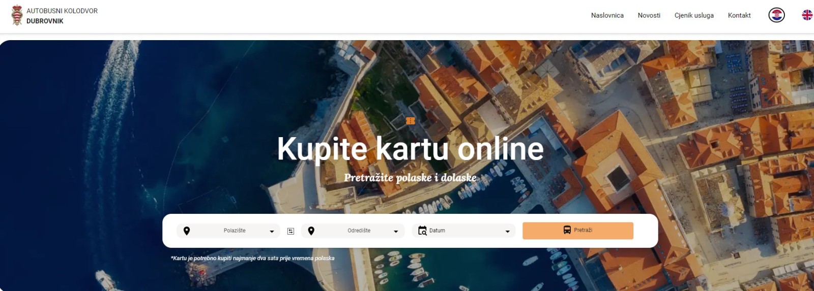Autobusni kolodvor Dubrovnik ima novu internetsku stranicu