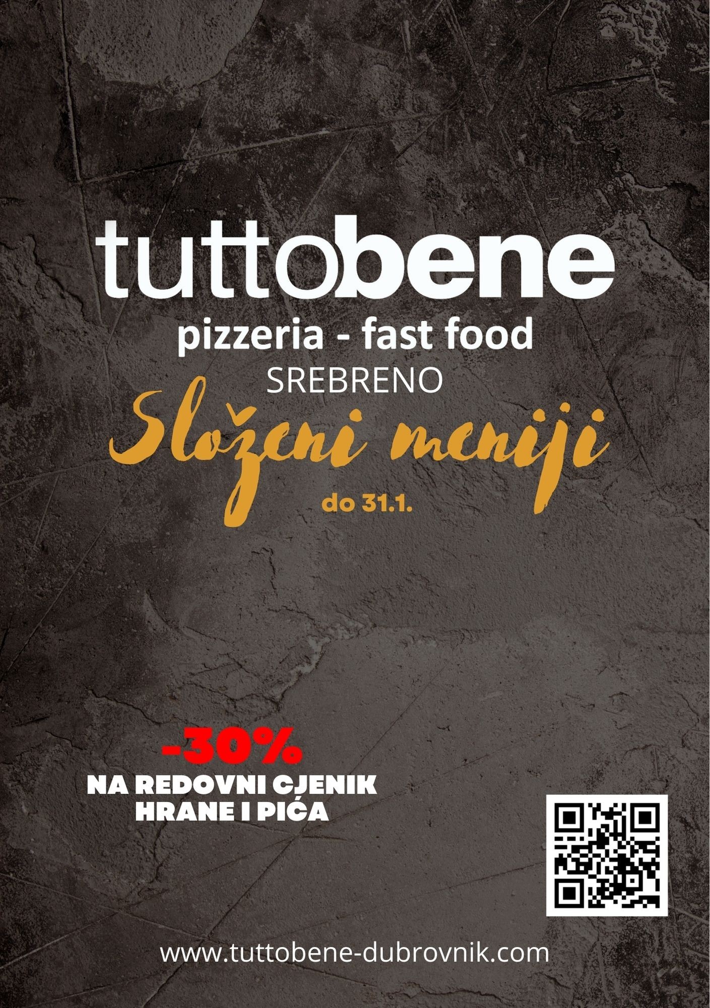 TuttoBene Srebreno započinje s radom uz posebnu ponudu složenih menija i popusta