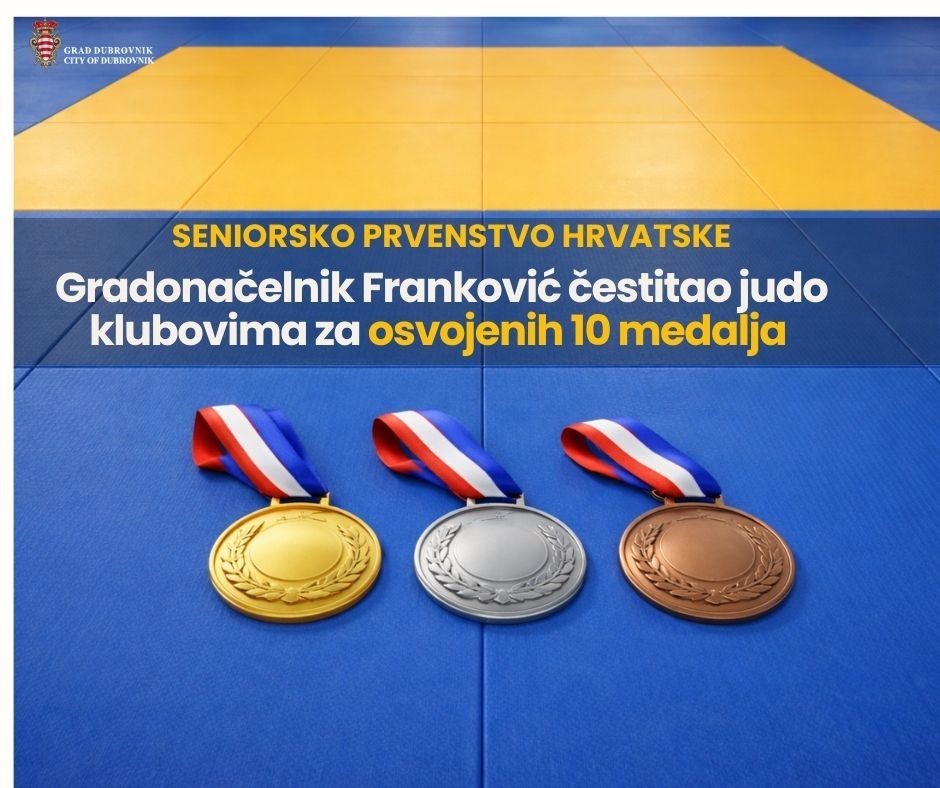 Gradonačelnik Franković čestitao judo klubovima na osvojenih 10 medalja