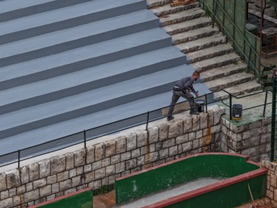 Završava obnova terena Tenis kluba Dubrovnik uoči WTA Dubrovnik Opena