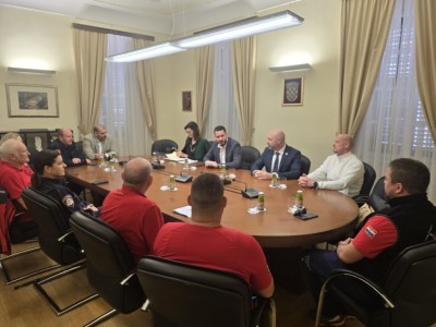 Zamjenik župana Cebalo primio predstavnike civilne zaštite