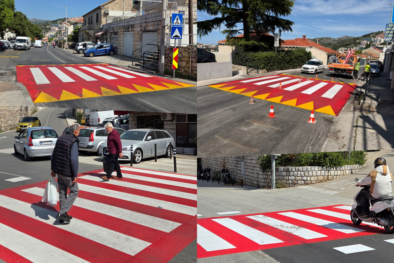 Obnovljeni pješački prijelazi u Ulici Andrije Hebranga