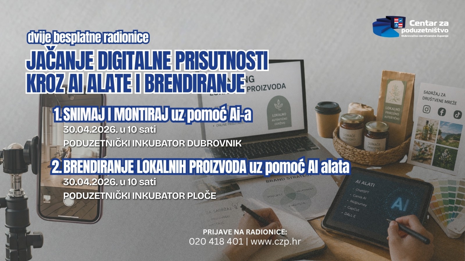 Besplatne radionice za poduzetnike o AI-u u marketingu