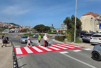 Obnovljeni pješački prijelazi u Ulici Andrije Hebranga