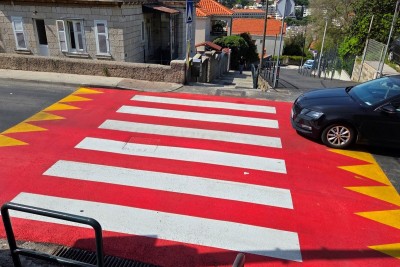 Obnovljeni pješački prijelazi u Ulici Andrije Hebranga