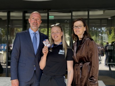 Iva Oberan dočekana povodom osvajanja brončane medalje