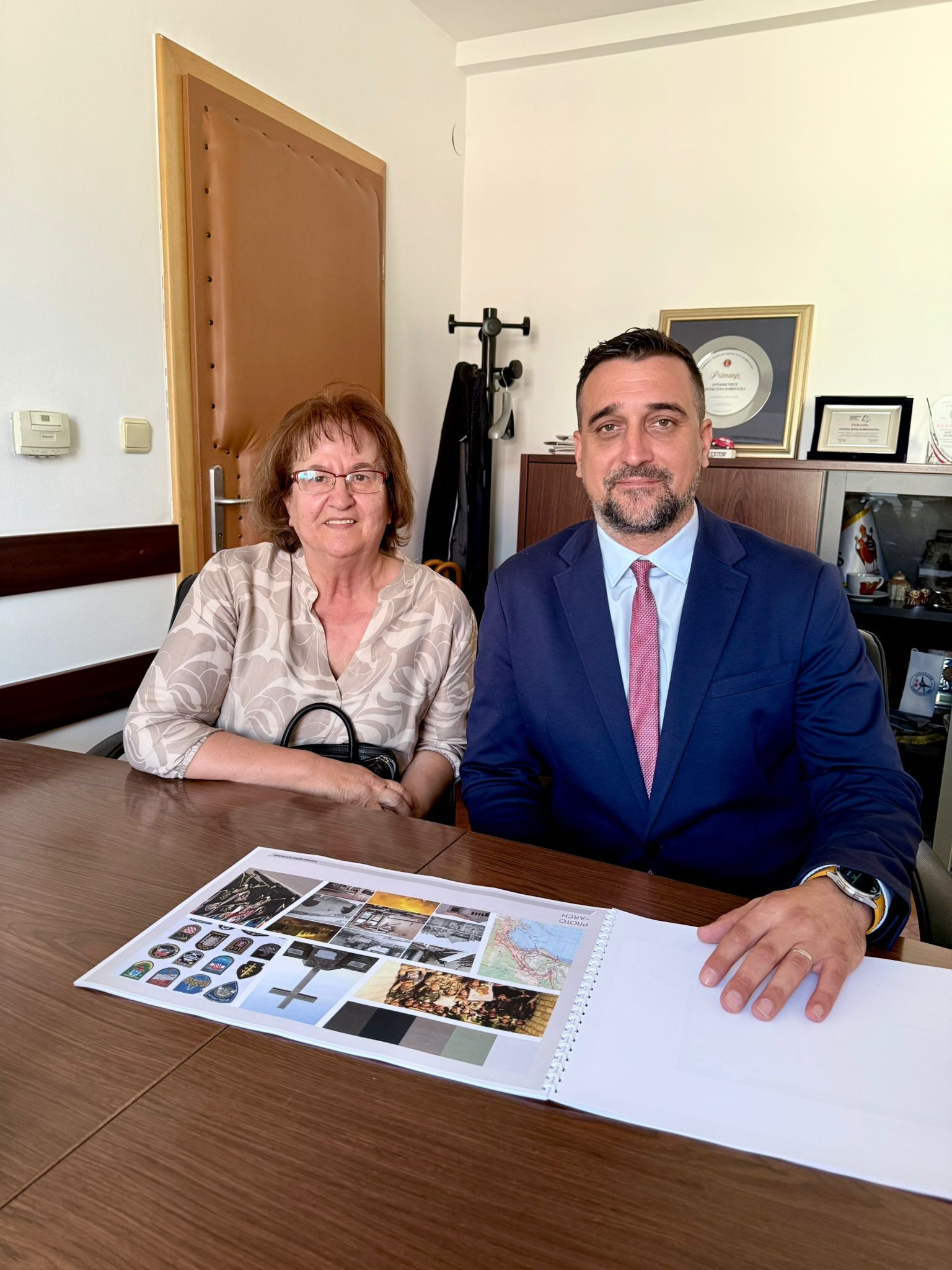 Načelnik Općine Župa dubrovačka primio Mariju Lukšić, predstavnicu Udruge civilnih stradalnika Domovinskog rata