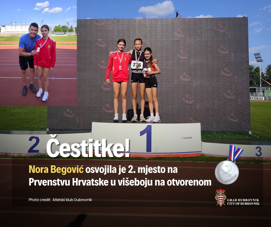 Gradonačelnik čestitao Nori Begović na srebrnoj medalji