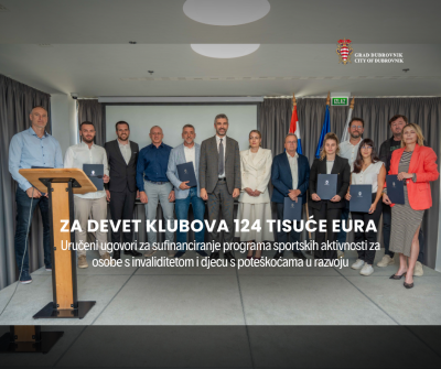 Uručeni ugovori za sufinanciranje sportskih aktivnosti za osobe s invaliditetom