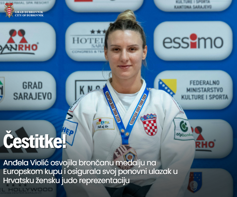 Gradonačelnik čestitao Anđeli Violić na brončanoj medalji