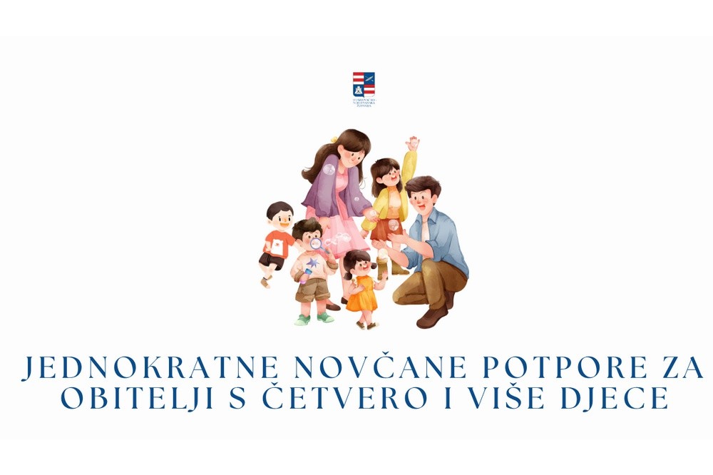 Dubrovačko-neretvanska županija pokreće potpore za obitelji s više djece
