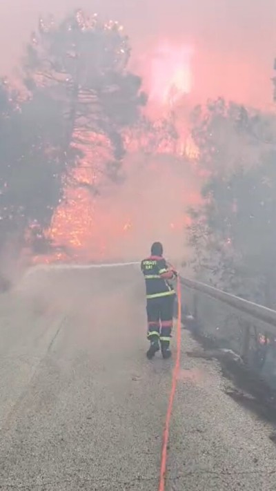 Zračne snage suzbijaju požar na Pelješcu