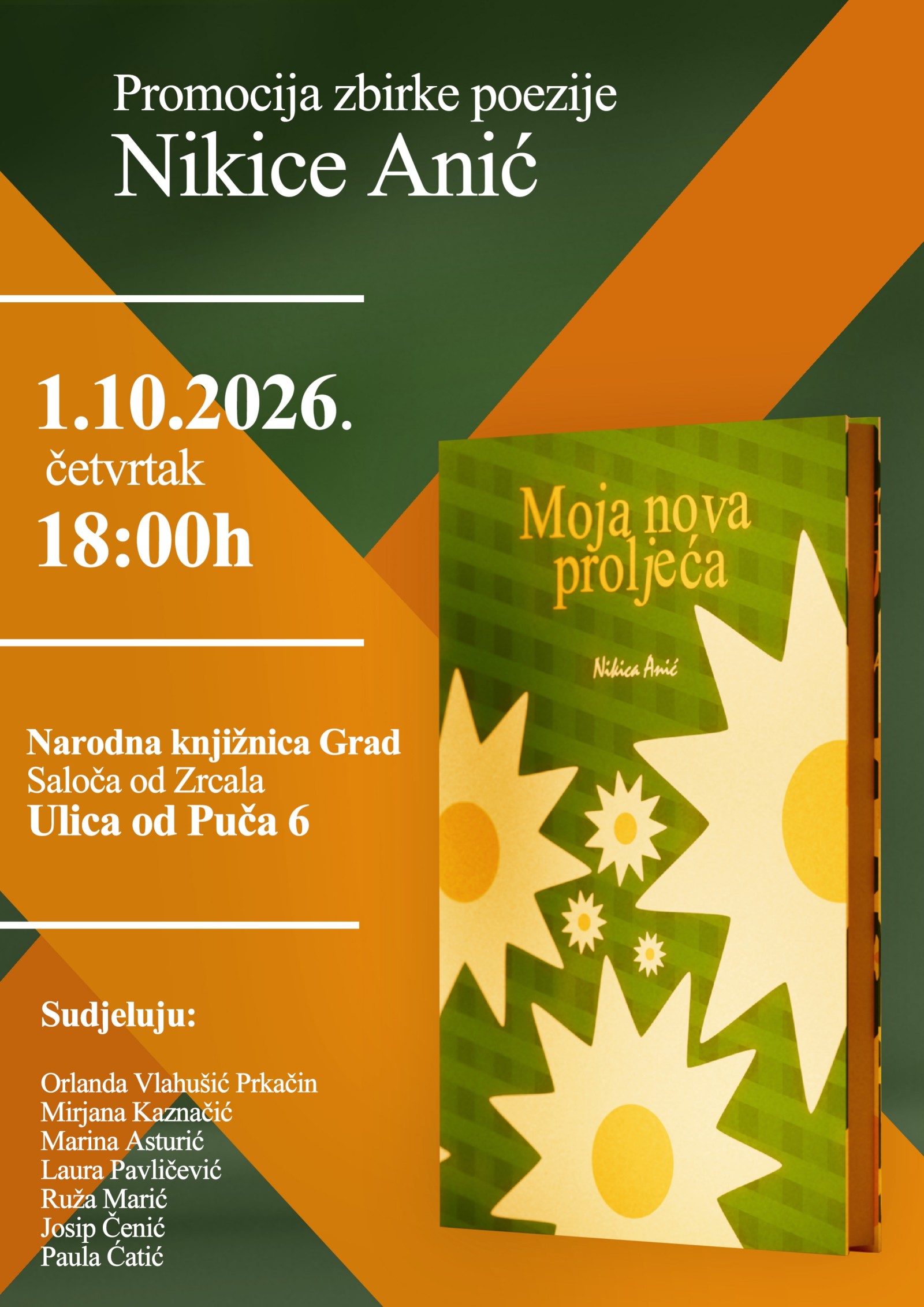Nikica Anić predstavlja novu zbirku 