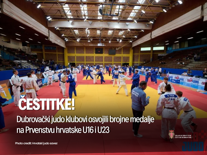 Dubrovački judo klubovi postigli zapažene rezultate na Prvenstvu Hrvatske