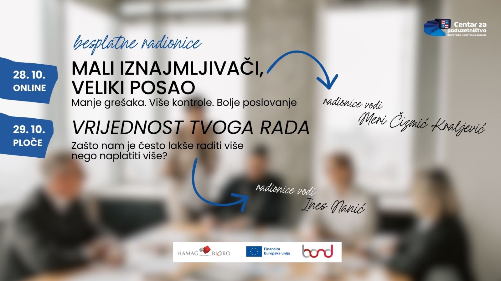 Unaprijedite svoje poslovanje kroz besplatne radionice