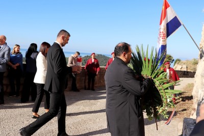 Položeni vijenci za konavoske domobrane na Orsuli